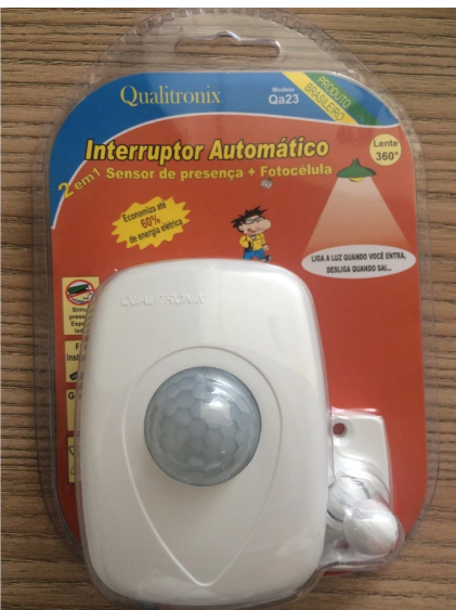 Relé Sensor de Presença com Fotocélula 360° Qa23