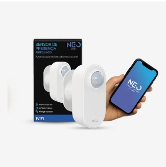 Sensor de Presença Articulado 360° Wi-Fi Bivolt
