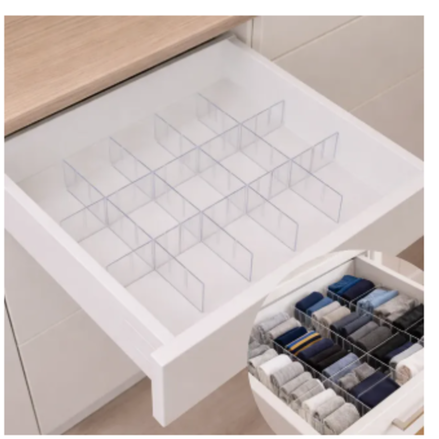 Organizador Modular Acrílico para Gaveta (Kit 6)